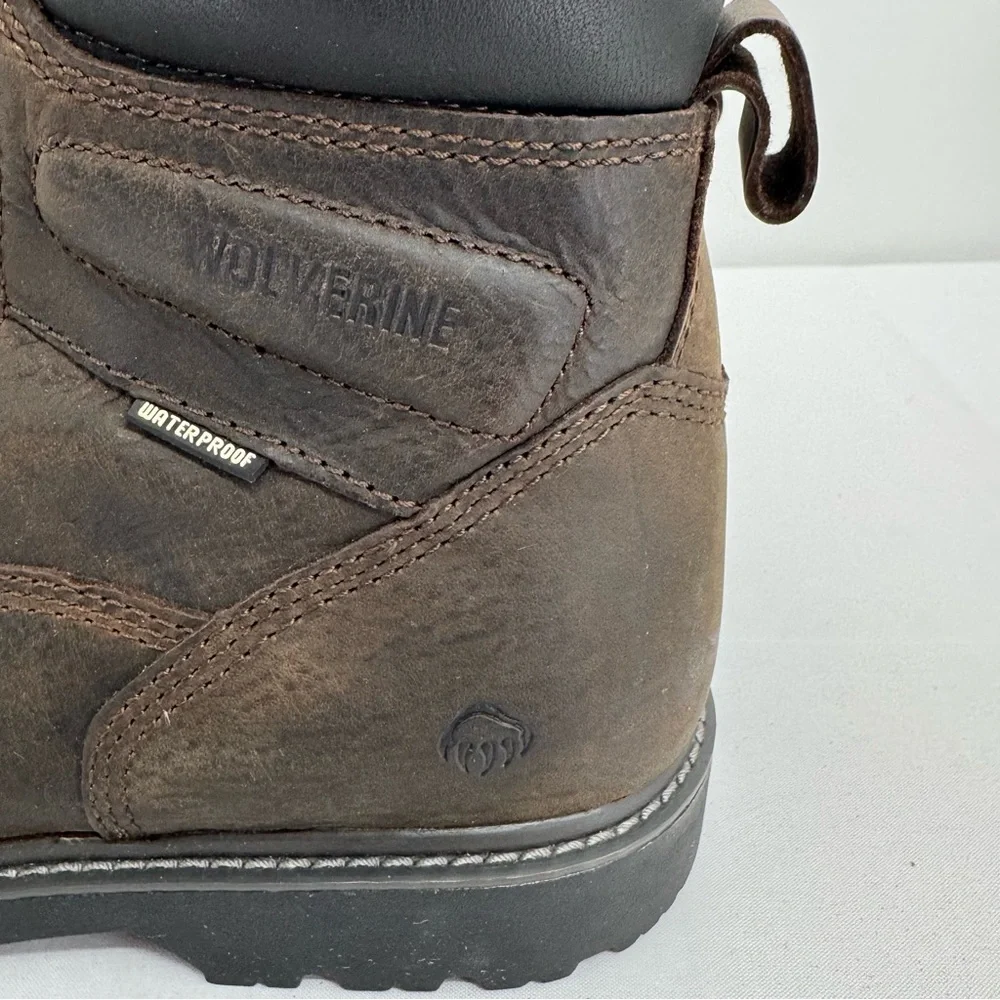 MENS WOLVERINE CHAINHAND 6” ST BOOTS STEEL TOE US SIZE 13M ASTM F2413-17